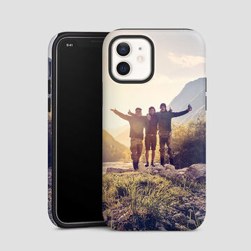 photo of two woman printed onto a tough phone case