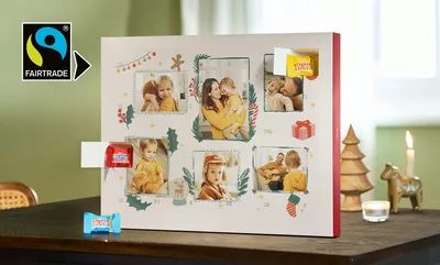 XXL Personalised Advent Calendar with kinder® Chocolate | Design Your Own Advent Calendar | Filled with kinder® Chocolate
