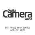 Digital Camera World logo with award for best photobook service in the UK 2023