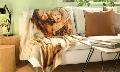 CEWE Personalised Premium Photo Blanket | Add your photos | Available in 3 sizes